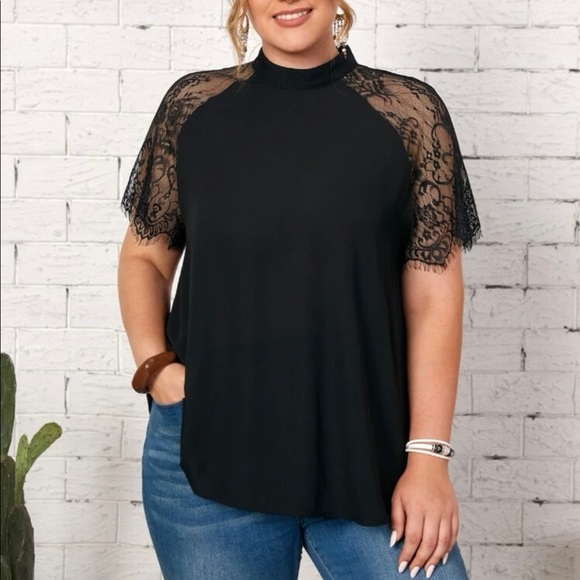 Tops - New Black Blouse size 1XL